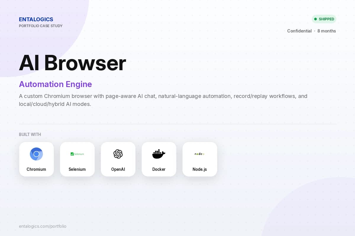 AI-Powered Browser with Built-in Automation Engine