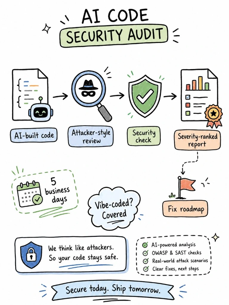 AI Code Security Audit service illustration